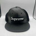 Supreme 22aw Leather Earflap Box Logo New Era Cap 60.6cm Vv[ U[C[tbv{bNXSj[GLbv x]XyÁz