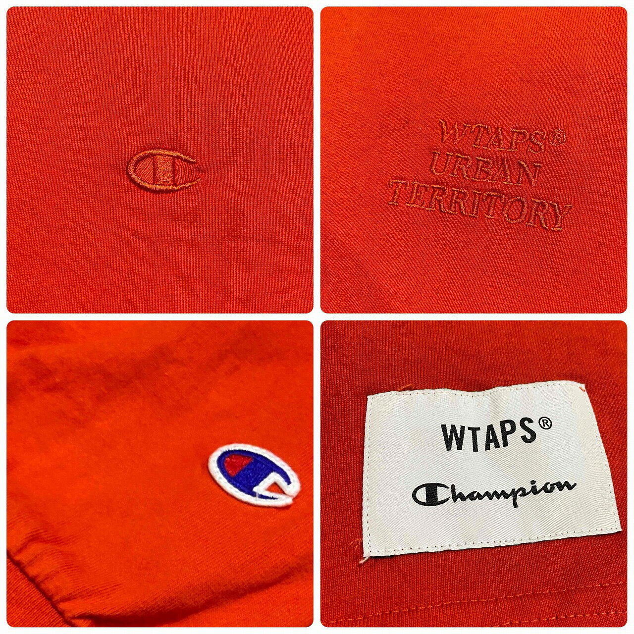 WTAPS ACADEMY LS COTTON.CHAMPION SIZE-S 232HBCHD-CSM02S ダブルタップス チャンピオン アカデミー長袖Tシャツ ロンTEE カットソー 南堀江店【中古】