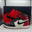 NIKE 2018 AIR JORDAN 1 RETRO HIGH OG BRED TOE 28.5cm 555088-610 ナイキ エアージョーダン1 レトロハイ ブレッドトゥ スニーカー 南堀江店【中古】