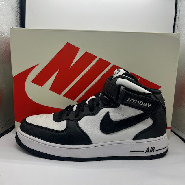 NIKE 22ss STUSSY AIR FORCE 1 MID 28.5cm Light Bone Black DJ7840-002 iCL Xe[V[ GAtH[X~bh Xj[J[ x]XyÁz