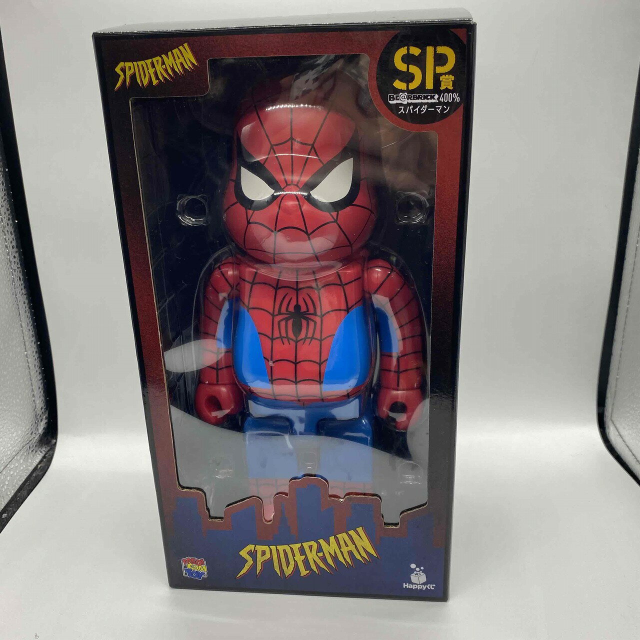 MEDICOM TOY BE@RBRICK SPIDER-MAN 400% メディコムトイ ベアブリック スパーダーマン HAPPYくじSP賞 南堀江店【中古】