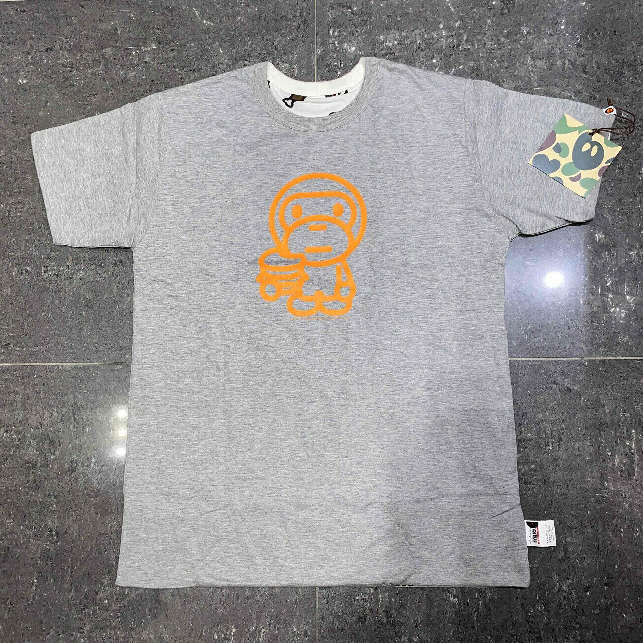 新品 正規品 アベイシングエイプ BAPE MILO マイロ柄 大判バス