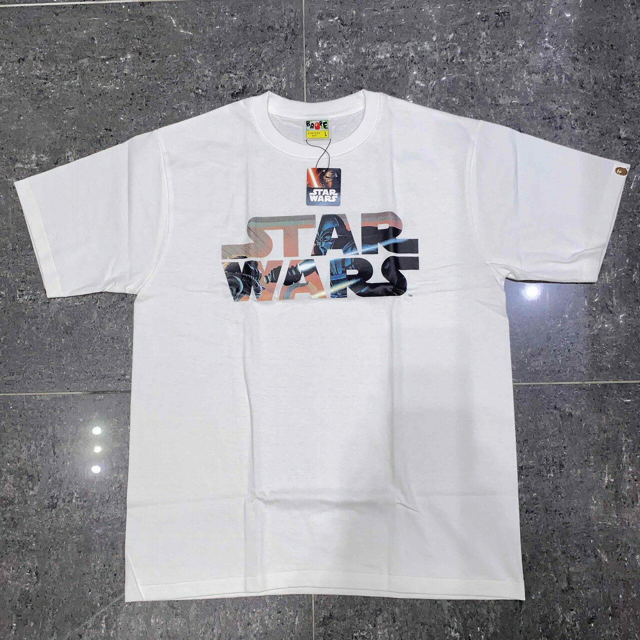 A BATHING APE STAR WARS DARTH VADER TEE Lサイズ アベイシングエイプ スターウォーズダースベイダー半袖Tシャツ BAPE 南堀江店【中古】