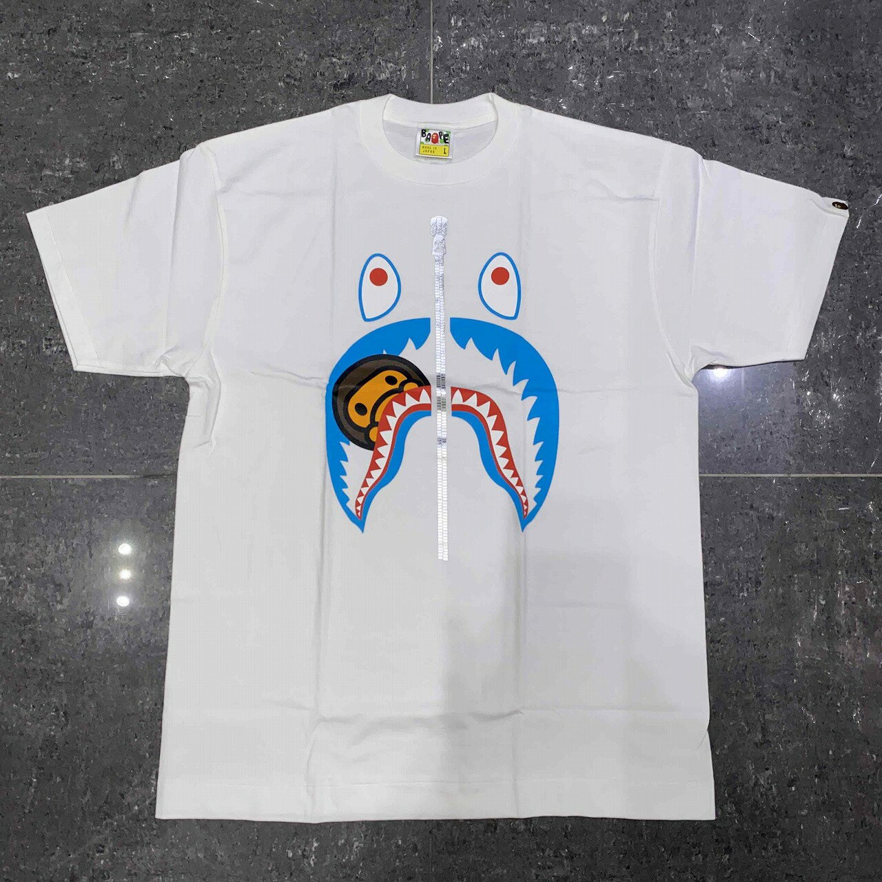 A BATHING APE SHARK BABY MILO TEE 2008年 Lサイズ アベイシングエイプ シャークベイビーマイロ半袖Tシャツ BAPE 南堀江店【中古】