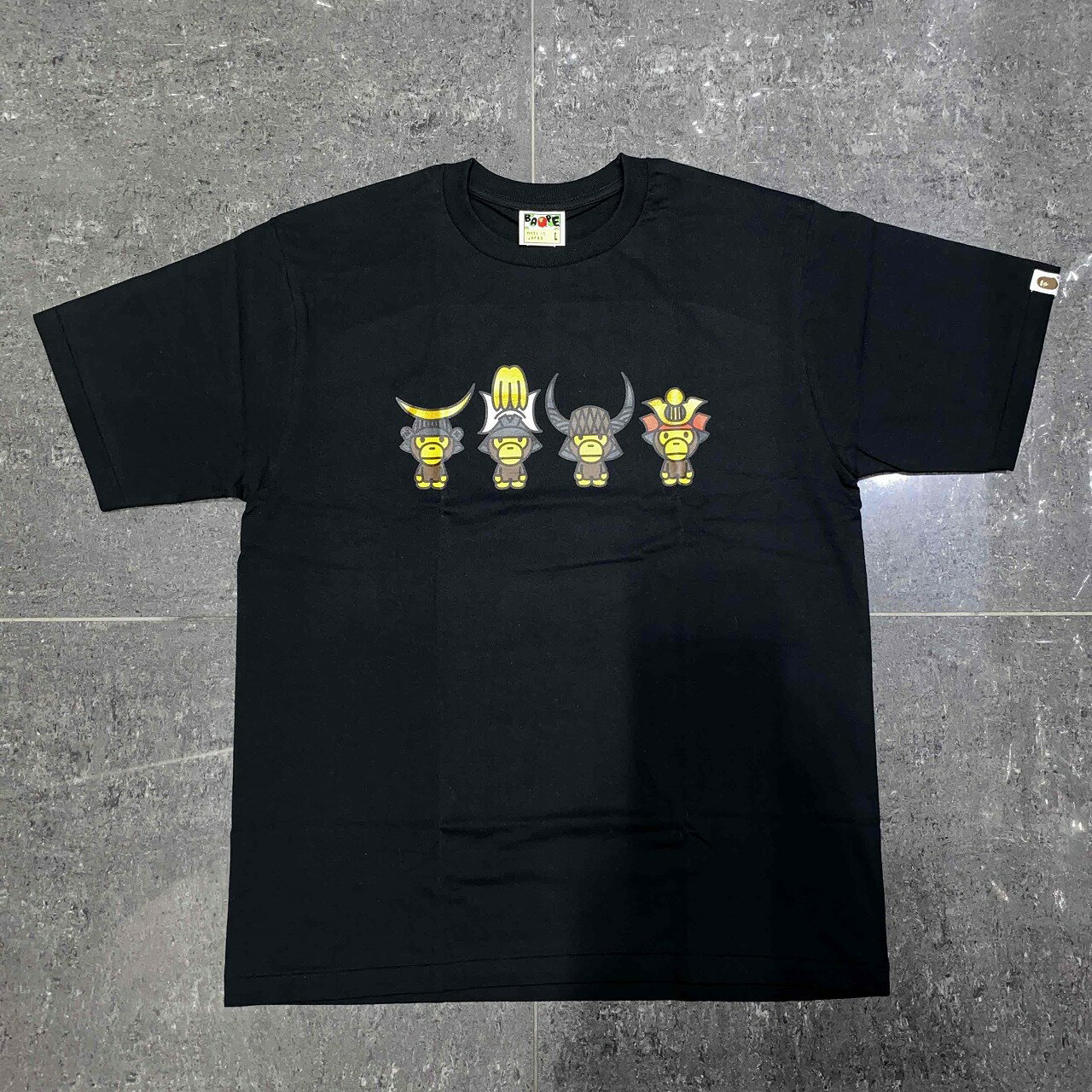 A BATHING APE 戦国武将BABY MILO TEE Lサイズ アベイシングエイプ 京都限定ベイビーマイロ半袖Tシャツ BAPE 南堀江店【中古】