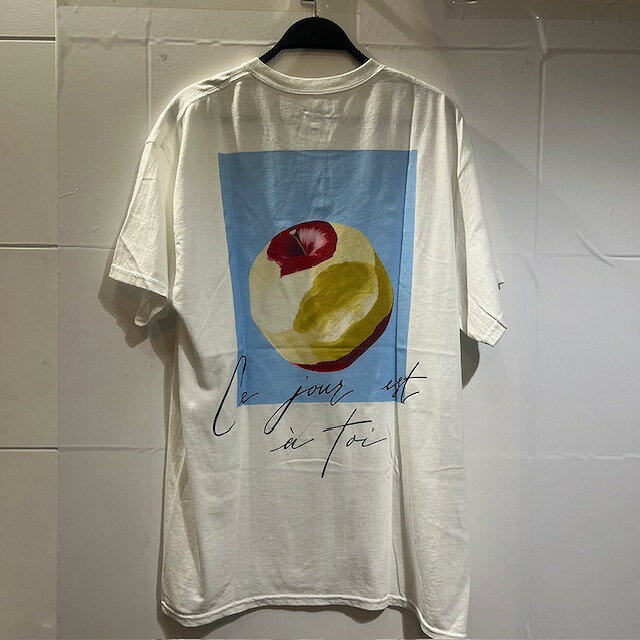 DESCENDANT 21ss x RON HERMAN APPLE TEE SIZE-2 ディセンダント ロンハーマン アップル 半袖Tシャツ 南堀江店【中古】