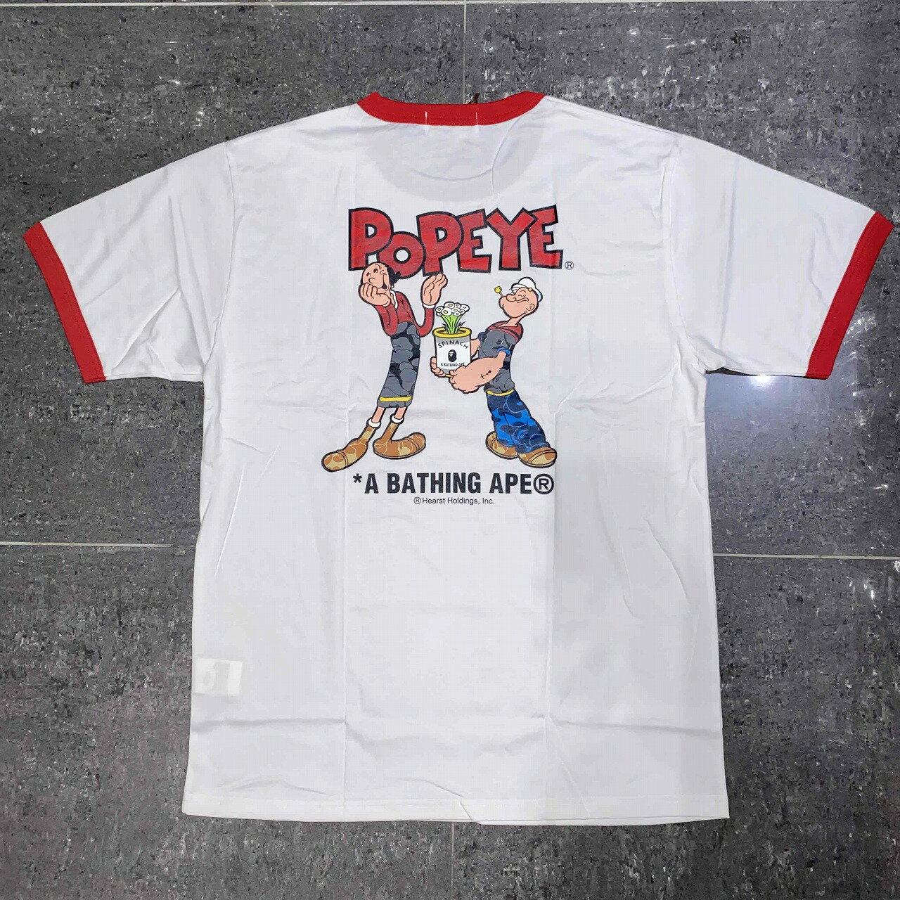 Rakuten - A BATHING APE POPEYE TRIM TEE XLサイズ 2018年 アベイシングエイプ ポパイ Tシャツ BAPE 南堀江店【中古】