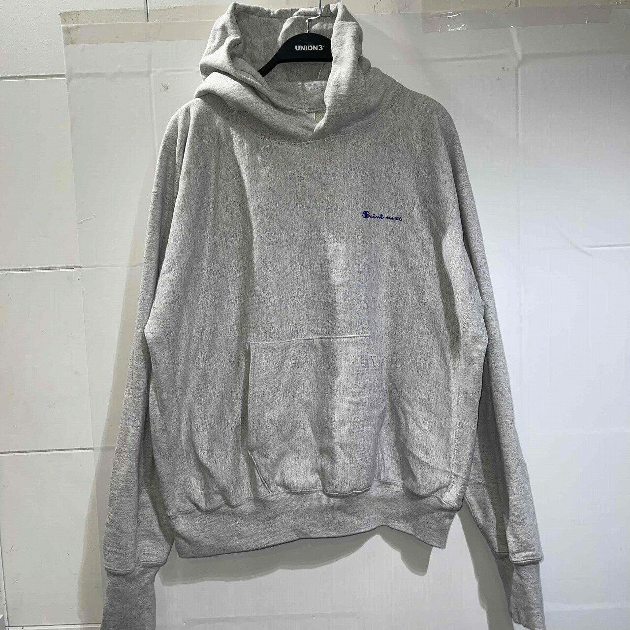 SAINT MICHAEL 23aw HOODIE/LOGO/GRAY SIZE-L SM-A23-0000-028 ����ȥޥ����� �ա��ǥ����������졼 �ѡ�...