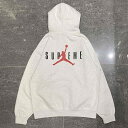 Supreme 24aw x Jordan Hooded Sweatshirt Ash Grey Size-L HF0836-051 シュプリーム ジョーダン ...