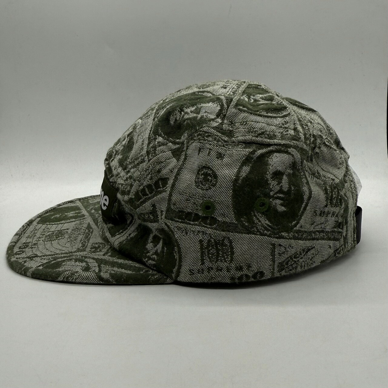 Supreme 17aw 100 Dollar Bill Camp Cap シュプリーム 100ダラービルキャンプキャ...