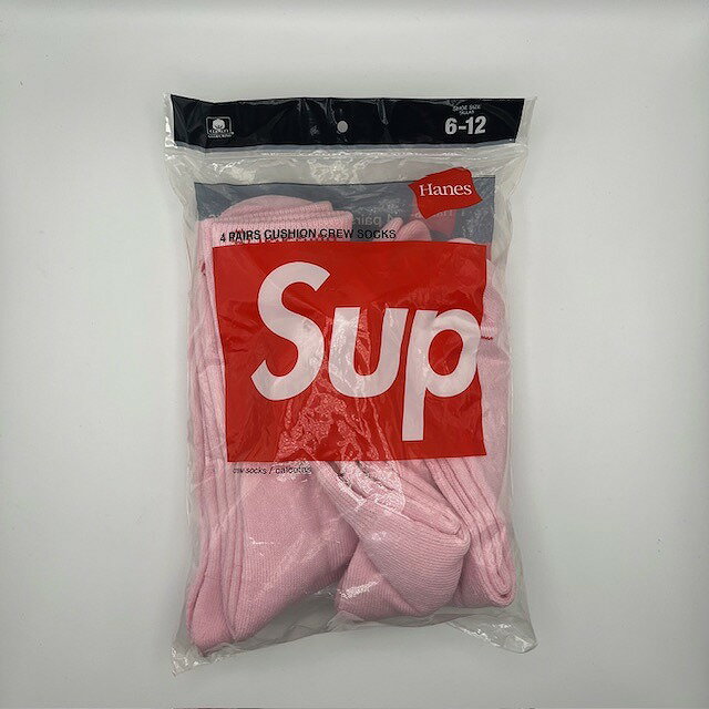 Supreme 21aw HANES CREW SOCKS (4Pack) ����ץ꡼�� �إ��� ���롼���å��� �ԥ� ���ٹ�Ź����š�