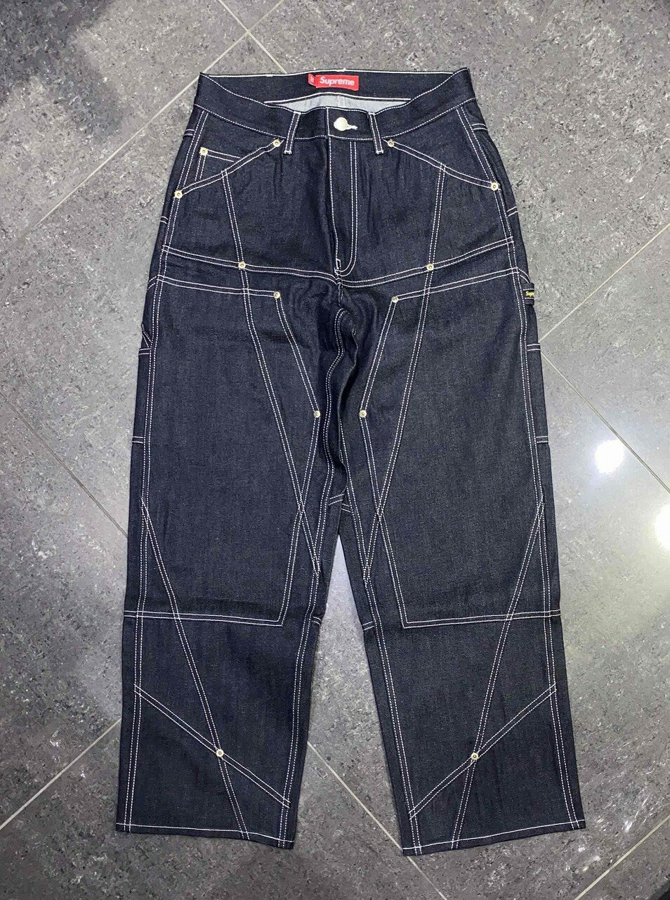 Rakuten - Supreme 26ss Contrast Stitch Double Knee Painter Jean Size-30 シュプリーム コントラストステッチダブルニーペインタージーンズ 南堀江店【中古】
