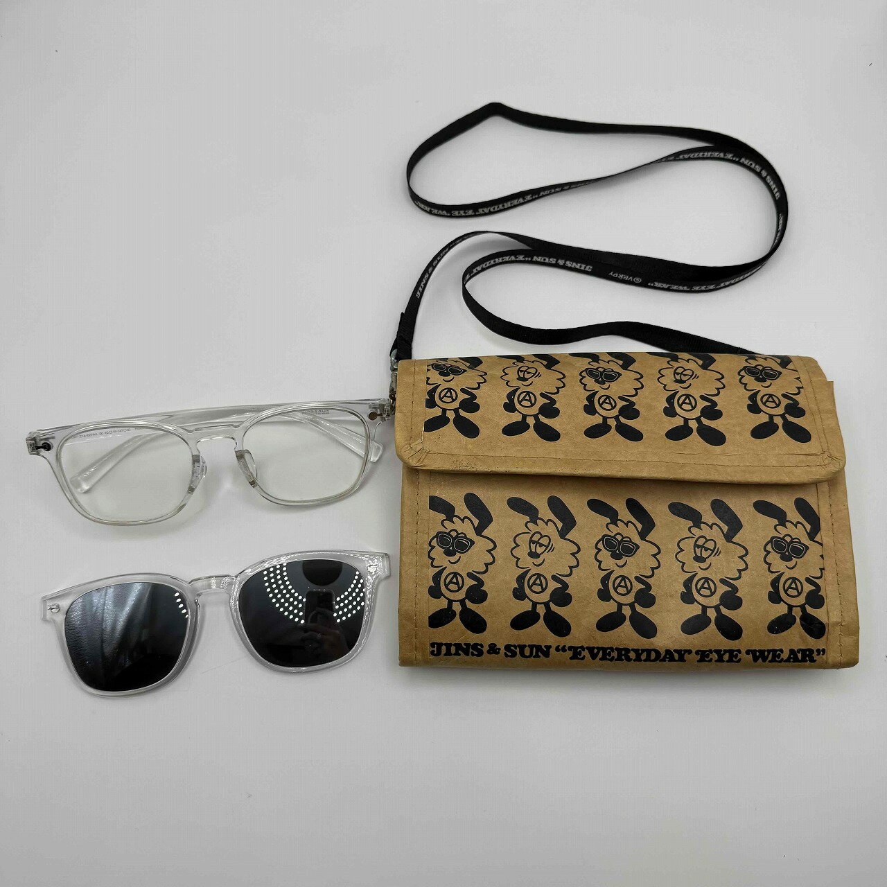 Rakuten - VERDY JINS&SUN Type V クリアフレームサングラス ヴェルディー NIGO×ジンズ 南堀江店【中古】