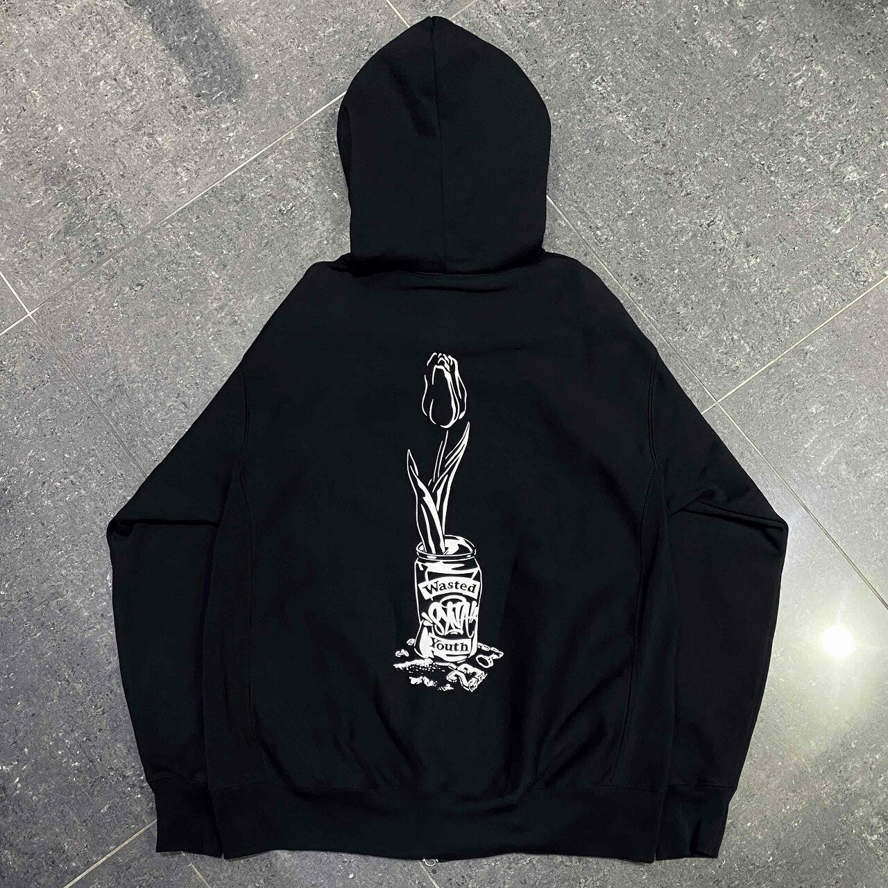 Rakuten - WASTED YOUTH x CENTRAL CEE SYNA WORLD ZIP UP HOODIE SIZE-XL ウェイステッドユース セントラルシー シナワールドジップフーディー ジップパーカー 南堀江店【中古】