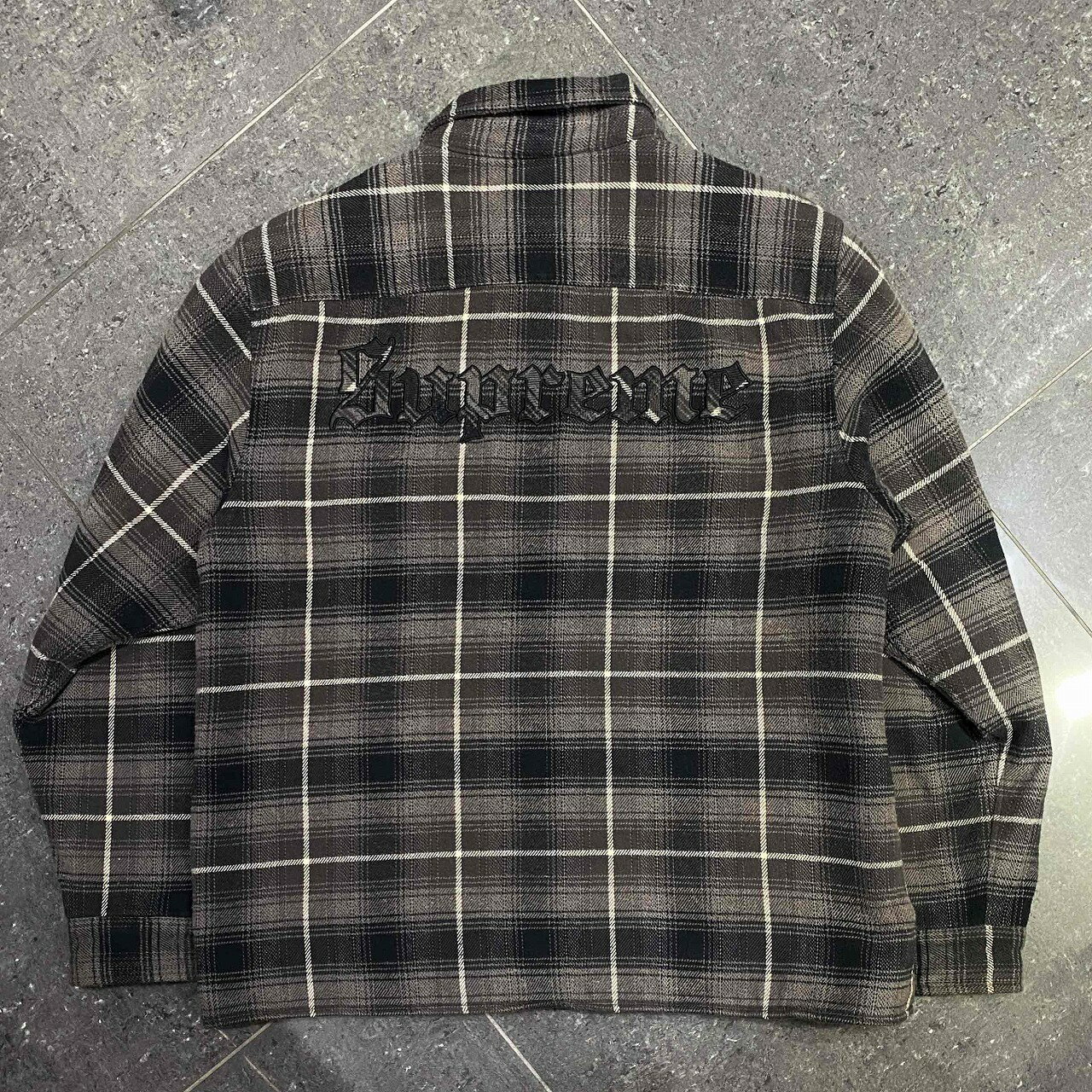 Rakuten - Supreme 22aw Shearling Lined Flannel Shirt Size-L シュプリーム シアリングラインドフランネルシャツ 南堀江店【中古】