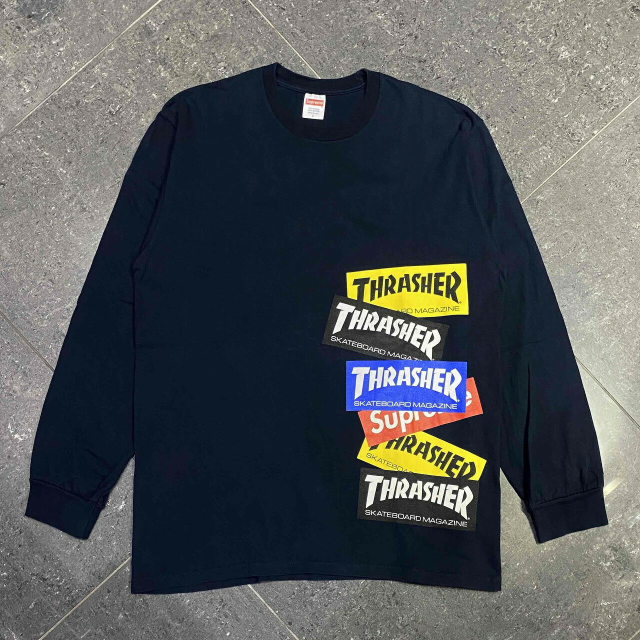 Rakuten - Supreme 21aw Thrasher Multi Logo L/S Tee SIZE-L シュプリーム スラッシャーマルチロゴ長袖Tシャツ 南堀江店【中古】