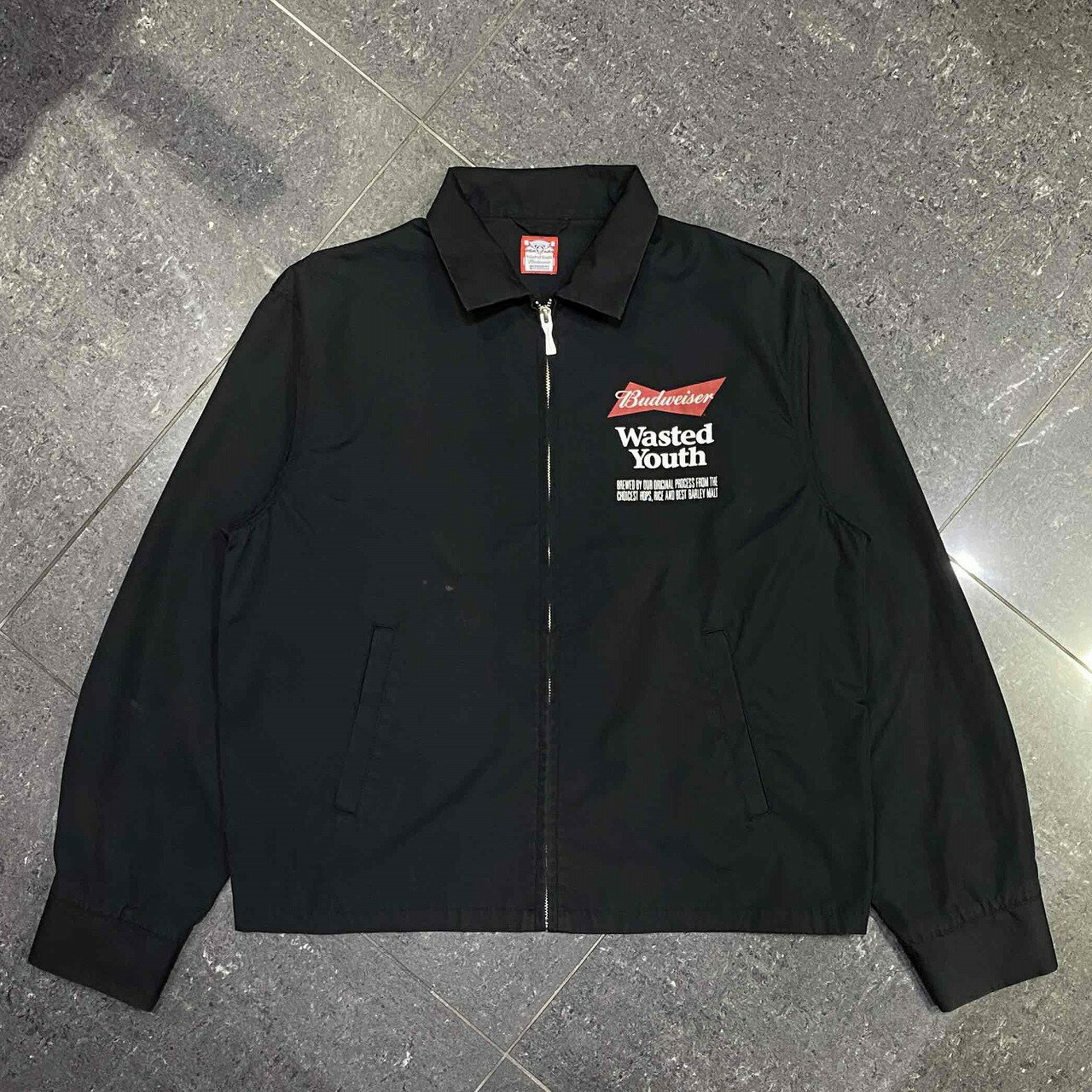 WASTED YOUTH BUDWEISER DRIZZLER JACKET SIZE-XL ウェイステッドユース×バドワイザー ジャケット 南堀江店【中古】