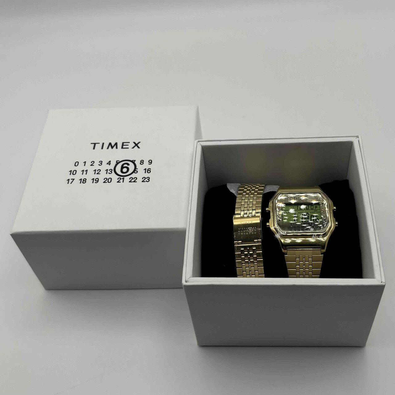 乐天商城 - MM6 MAISON MARGIELA 2025 x TIMEX T80 GIFT SET GOLD エムエム6メゾンマルジェラ タイメックス ギフトセット ゴールド 腕時計 南堀江店【中古】