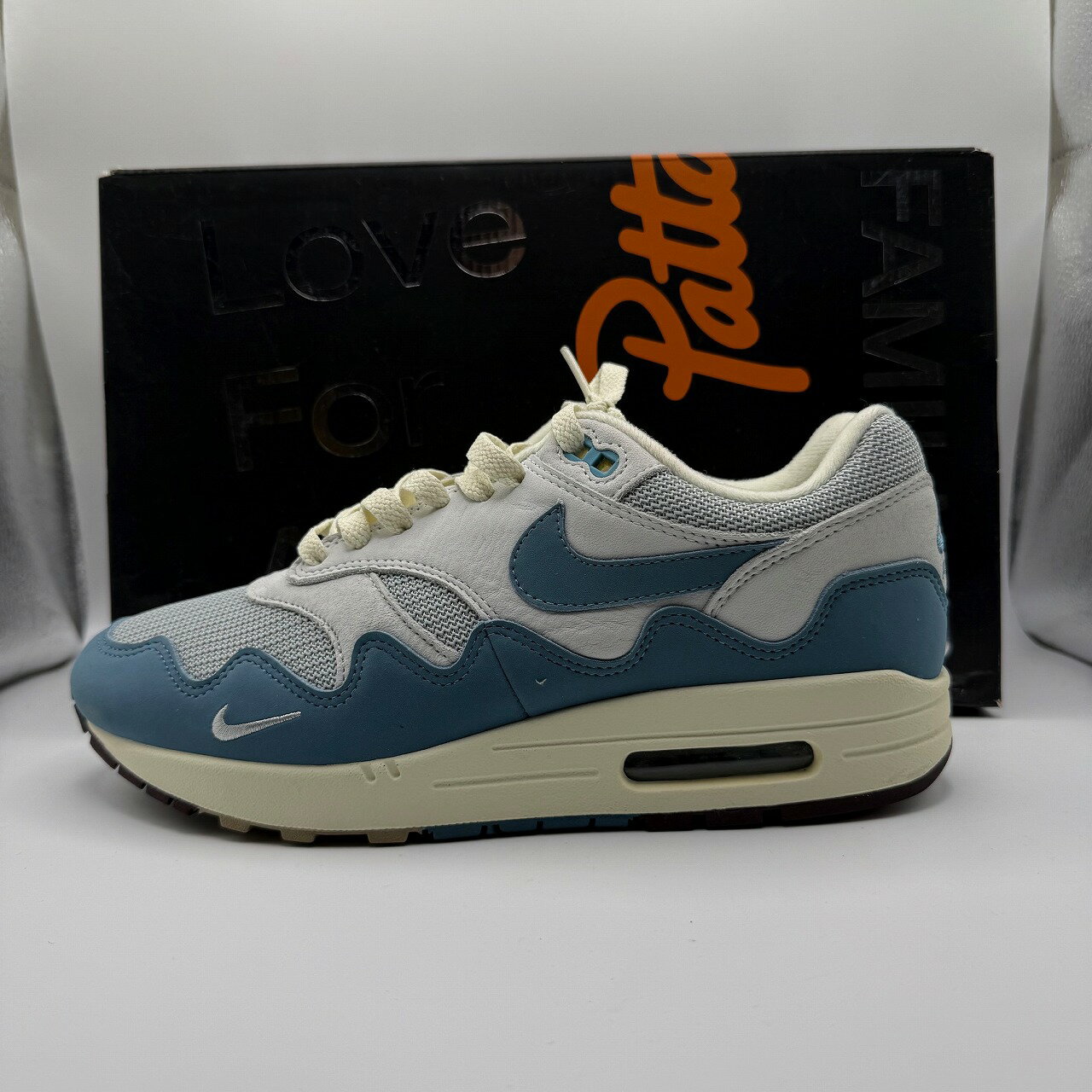 乐天商城 - NIKE 2021 x PATTA AIR MAX 1 NOISE AQUA 26.0cm DH1348-004 ナイキ パタ エアマックス ノイズアクア スニーカー 南堀江店【中古】