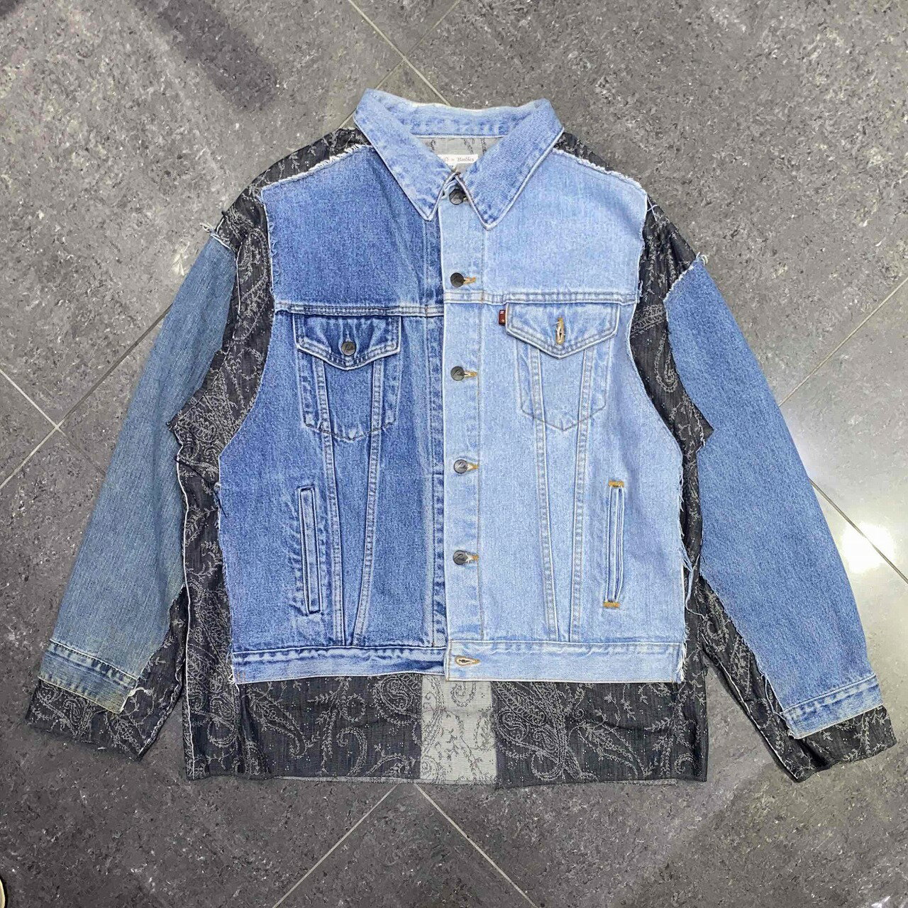 乐天商城 - NEEDLES JEAN JACKET - COVERED JACKET SIZE-XL NS297 ニードルス ジーンジャケット カバージャケット 南堀江店【中古】
