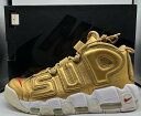 Supreme 17ss NIKE AIR MORE UPTEMPO 27.0cm 902290-700 シュプリーム ナイキエアモアアップテンポ ゴールド スニーカー 南堀江店【中古】