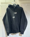 SUPREME 18aw COMME des GARCONS Split Box Logo Hooded Sweatshirt Mサイズ シュプリーム コムデギャルソン スプリット ボックスロゴフーデッドスウェットシャツパーカー ブラック 南堀江店【中古】