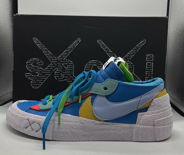 NIKE 21aw BLAZER LOW SACAI KAWS 27.0cm DM7901-400 ֥롼 ʥ ֥쥶   ˡ ٹŹš