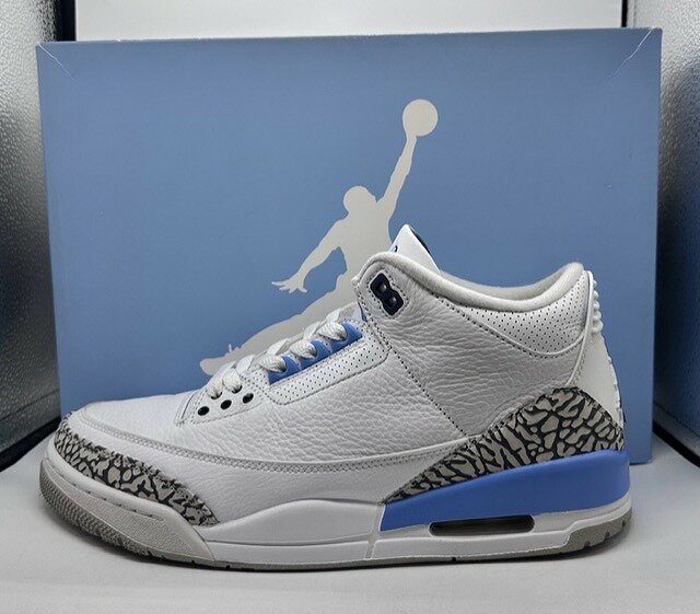 NIKE 20ss AIR JORDAN 3 RETRO UNC 28.0cm CT8532-104 ナイキ エアジョーダン3レトロユーエヌシー スニーカー 南堀江店【中古】