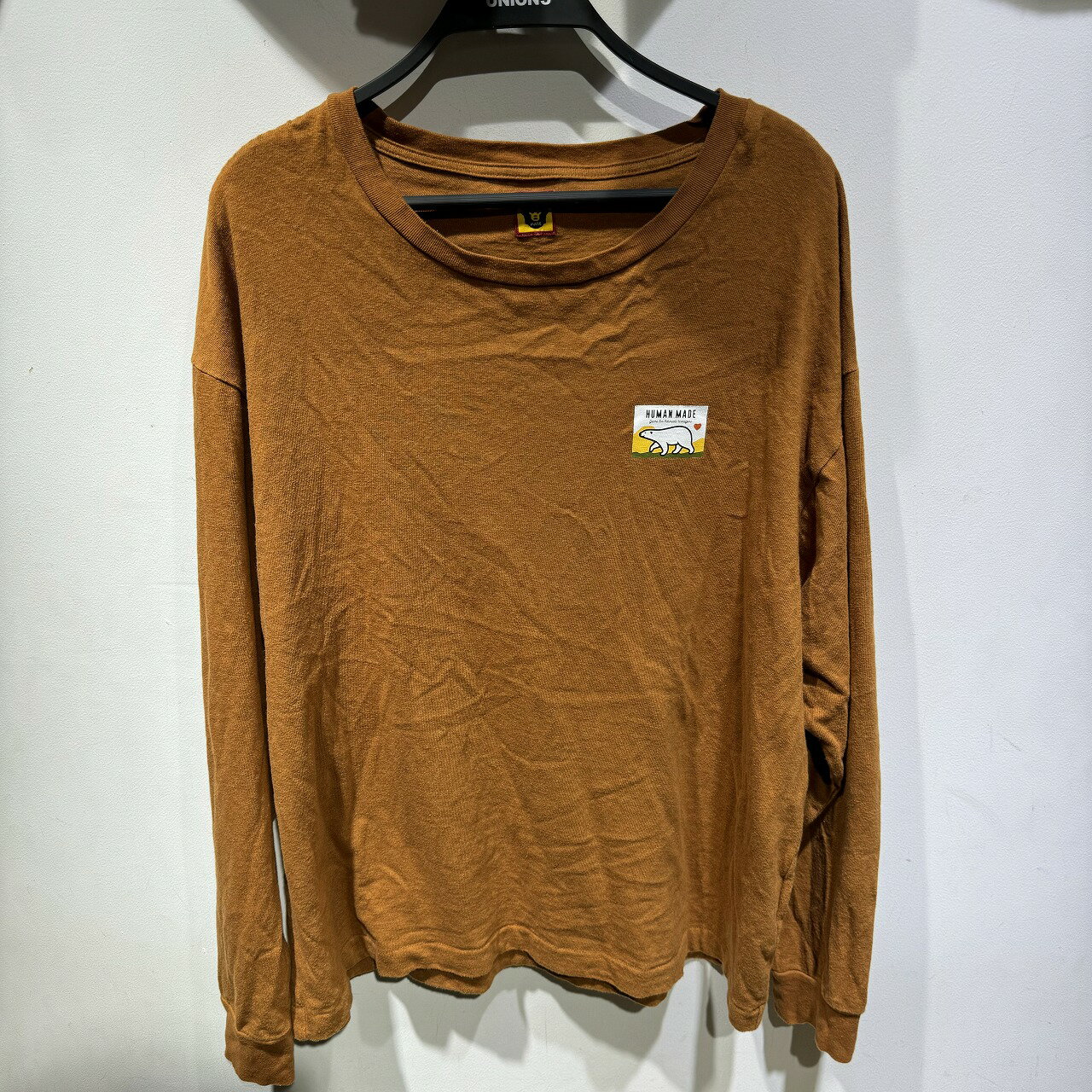 HUMAN MADE WOOL BLENDED L/S TEE SIZE-XXL ヒューマンメイド 長袖Tシャツ ロンTEE カットソー 心斎橋店【中古】