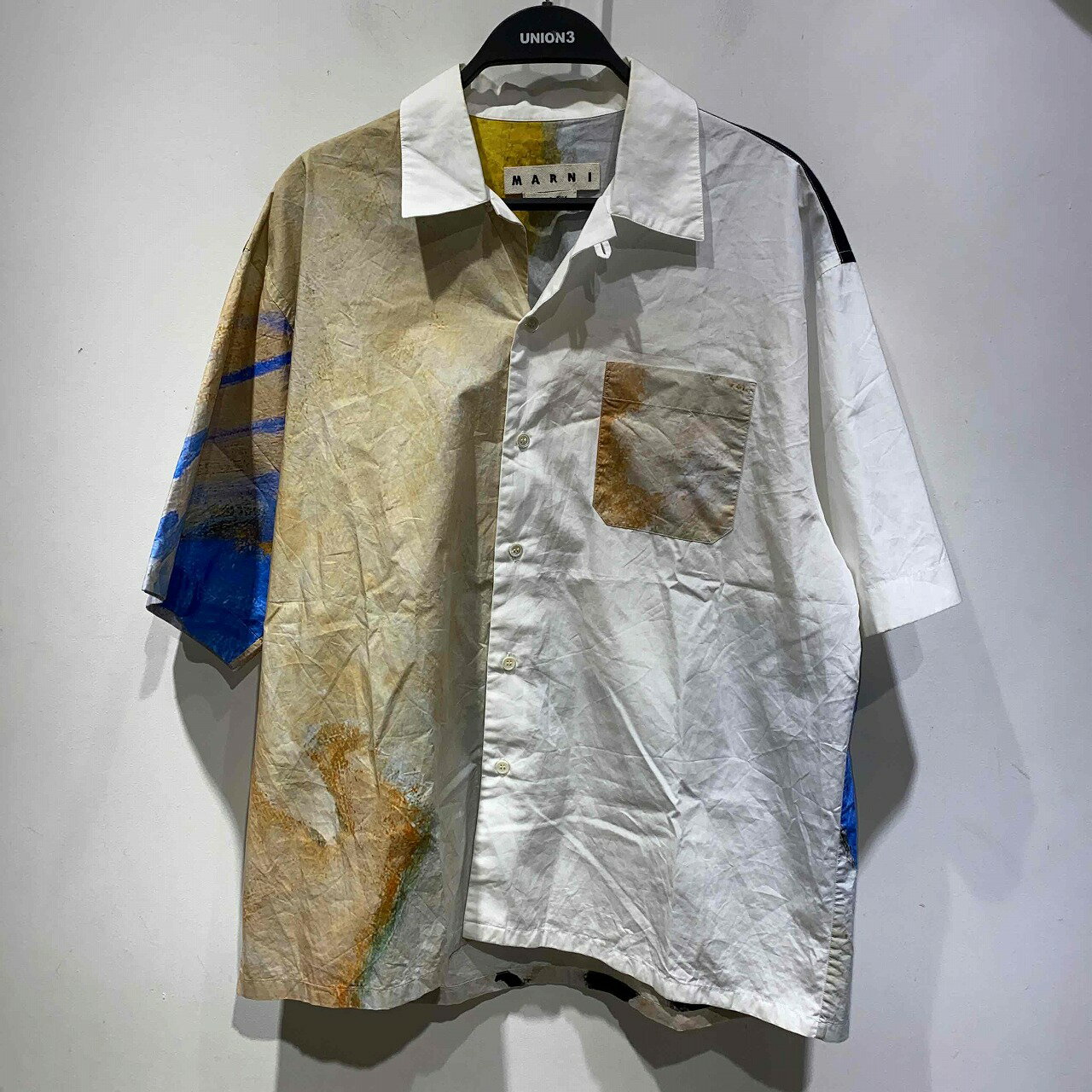 お値下げ♡新品未使用　MARNI 半袖シャツ グレー　サイズ48 楽天市場】MARNI（袖の長さ半袖）（カジュアルシャツ｜トップス