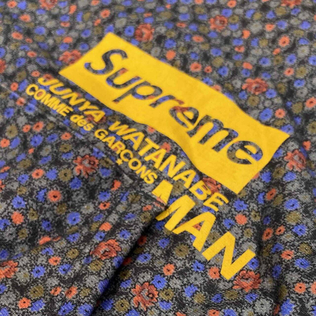 SUPREME 21aw JUNYA WATANABE CDG MAN Hooded Sweatshirt Lサイズ シュプリーム ジュンヤワタナベ コムデギャルソン フーデッド スウェットシャツ ブラックフラワーズ フーディ パーカー 心斎橋店【中古】