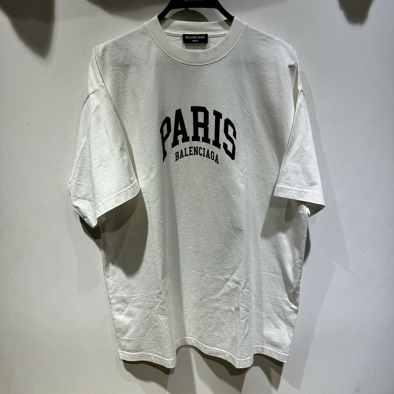 BALENCIAGA 21AW CITIES PARIS T-SHIRT WHITE Lサイズ NJ07 676589 バレンシアガ パリ 半袖Tシャツ 心斎橋店【中古】