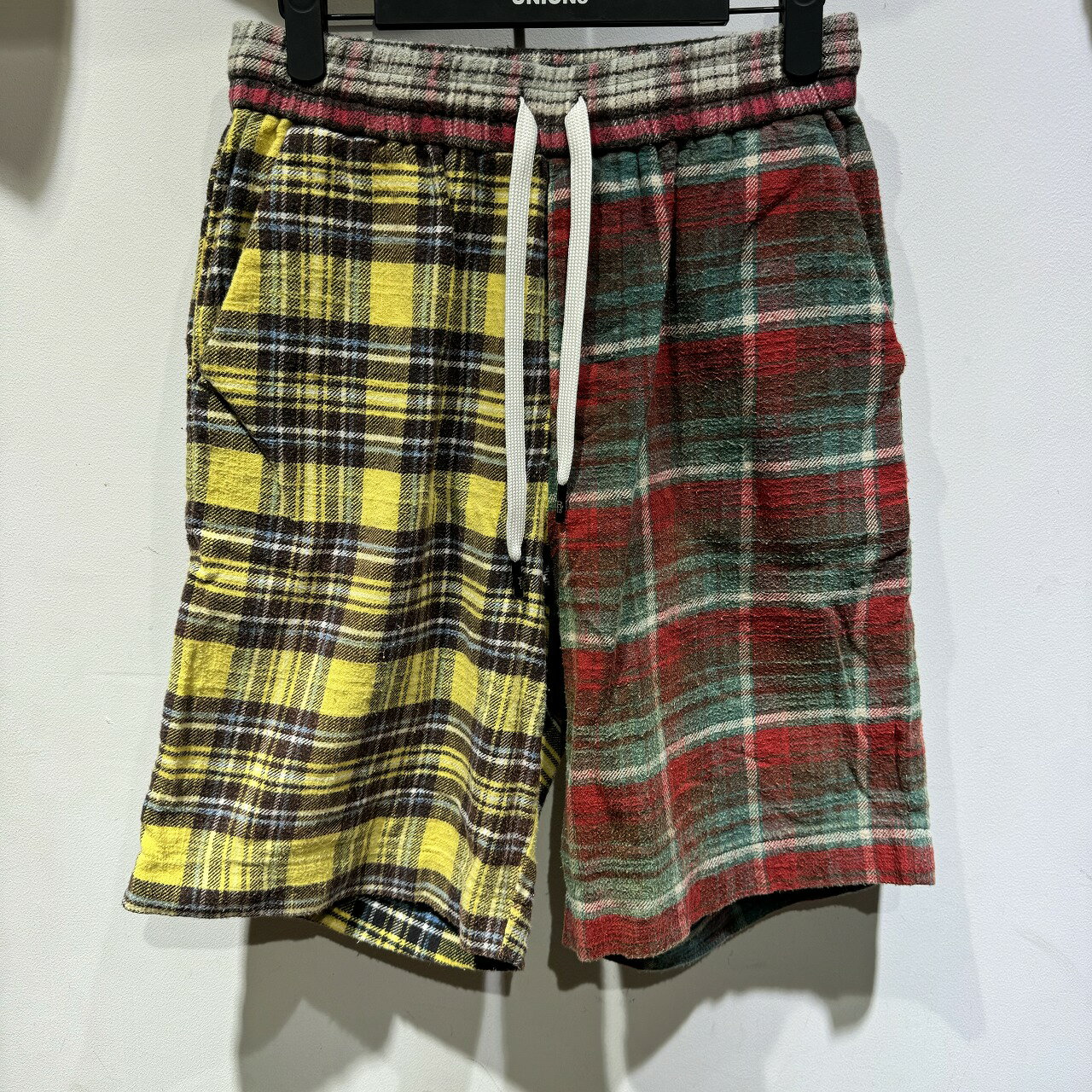 R13 22SS BAGGY SHORT MULTI SIZE-M R13MR084-R136B アールサーティーン チェック ショートパンツ ショーツ 心斎橋店【中古】