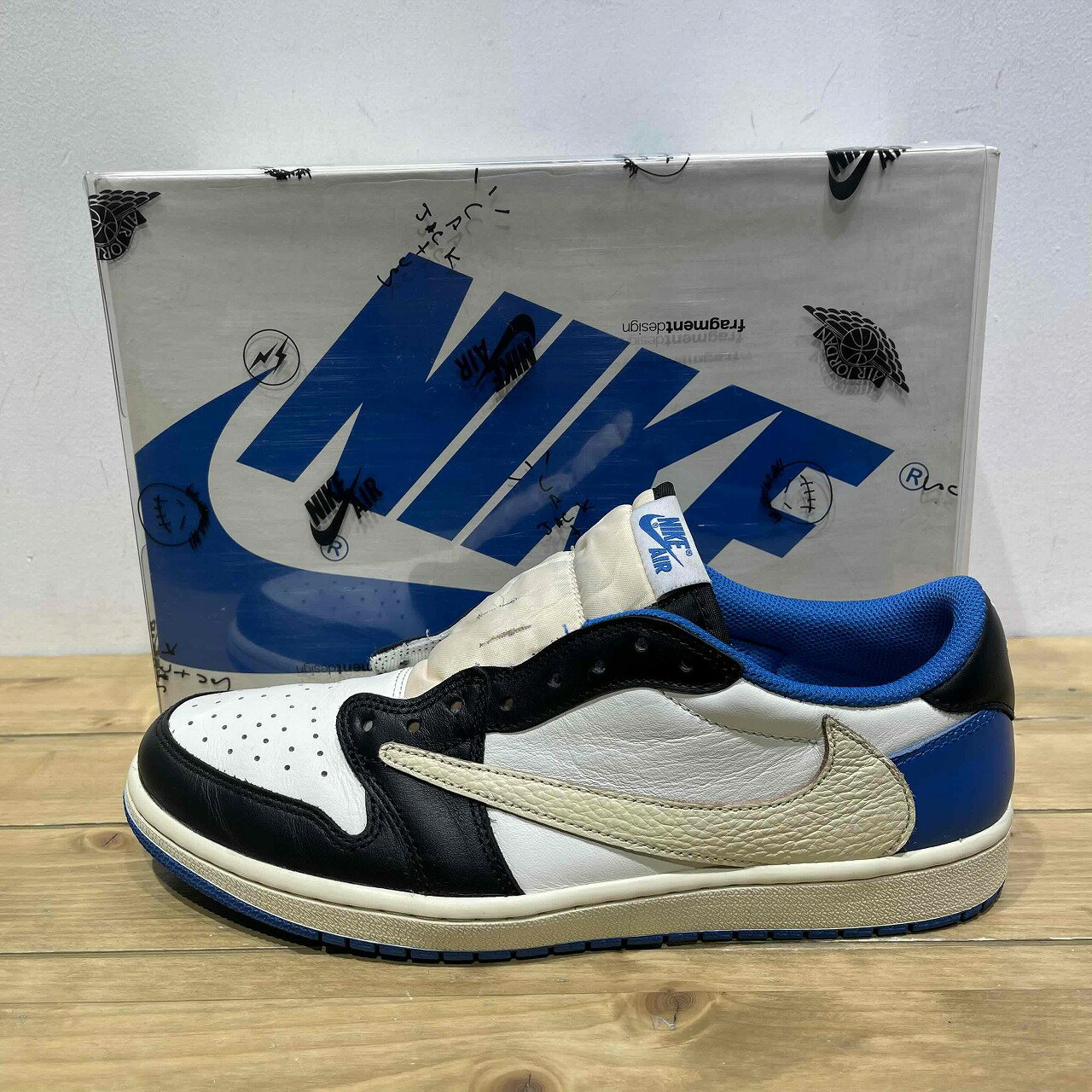 NIKE 2021 AIR JORDAN 1 LOW OG SP 28.0cm DM7866-140 CACTUS JACK FRAGMENT TRAVIS SCOTT FUJIWARA HIROSHI ナイキ エアジョーダン1ロー フラグメント 藤原ヒロシ トラヴィススコット 心斎橋店【中古】