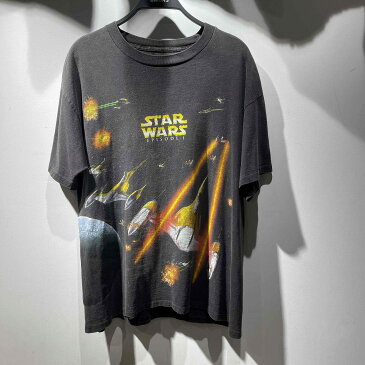 VINTAGE 90s STAR WARS EPISODE 1 Tee ヴィンテージ スターウォーズ エピソード1 半袖Tシャツ ビンテージ 大名店【中古】