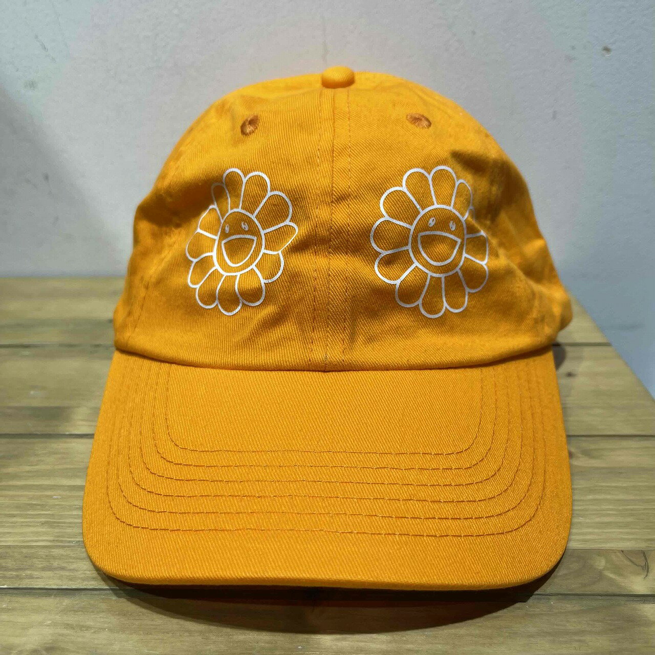 TAKASHI MURAKAMI FLOWER HAT MCA COMPLEXCON (ORAGE) 村上隆 KAIKAIKIKI CAP キャップ カイカイキキ 心斎橋店【中古】