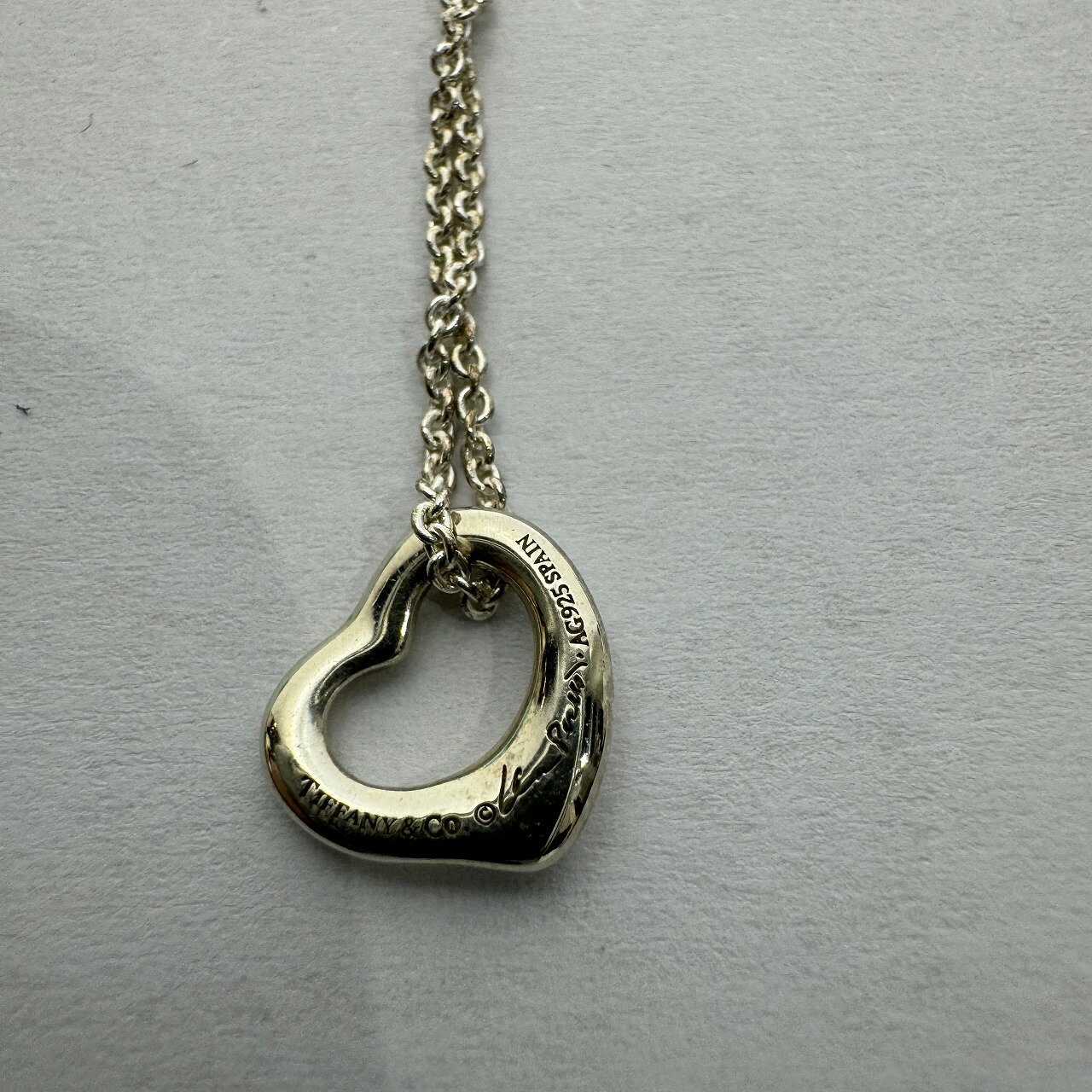 Tiffany & Co. ELSA PERETTI OPEN HEART PENDANT 11mm SILVER ƥեˡ С ...