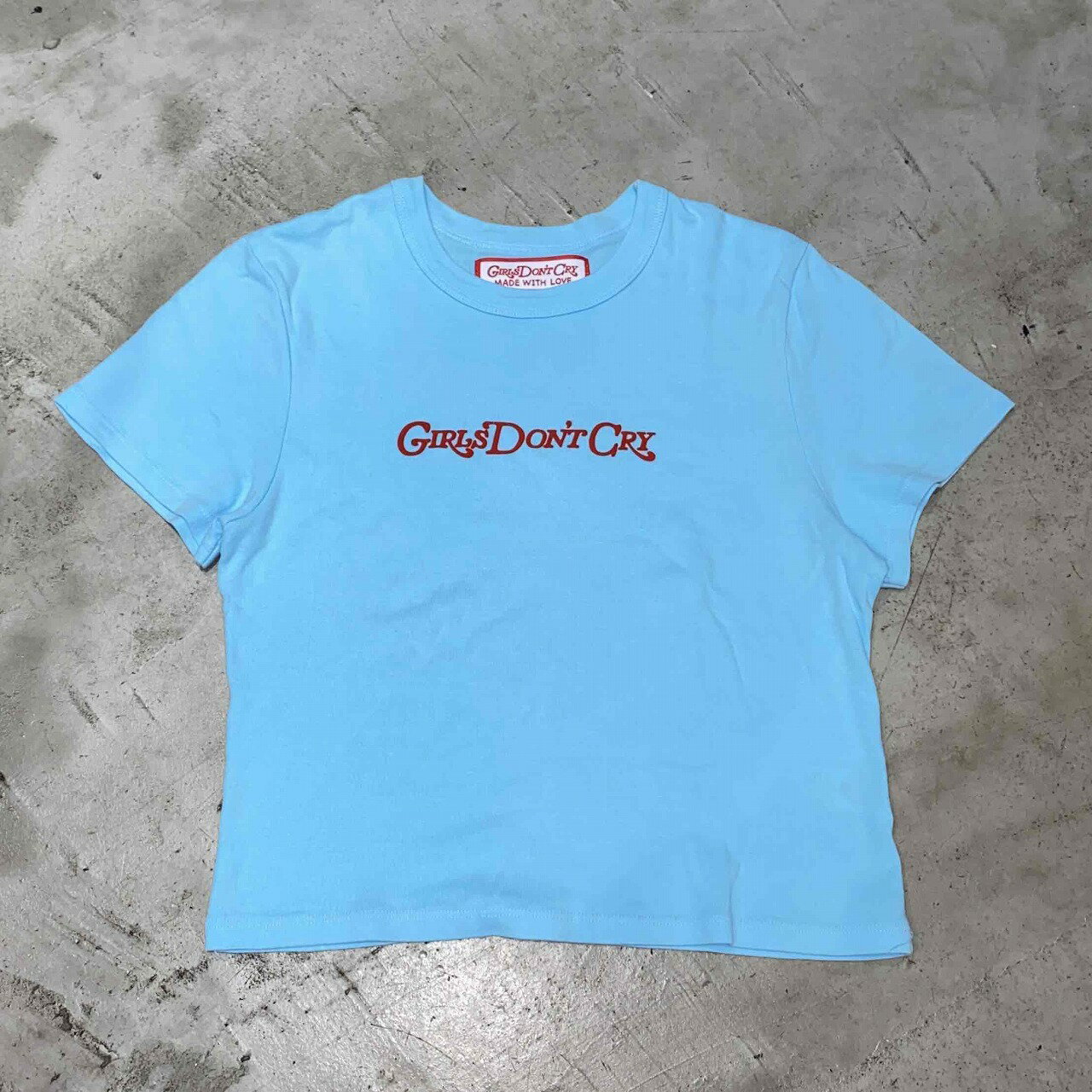 Rakuten - GIRLS DONT CRY WORDMARK BABY TEE SIZE-M ガールズドントクライ半袖Tシャツ VERDY GDC 心斎橋店【中古】