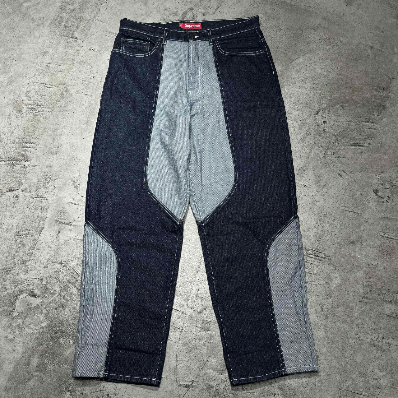 Rakuten - Supreme 25aw 2-Tone Paneled Baggy Jean Size-32 シュプリーム 2 トーン パナルド バギー ジーンズ 心斎橋店【中古】