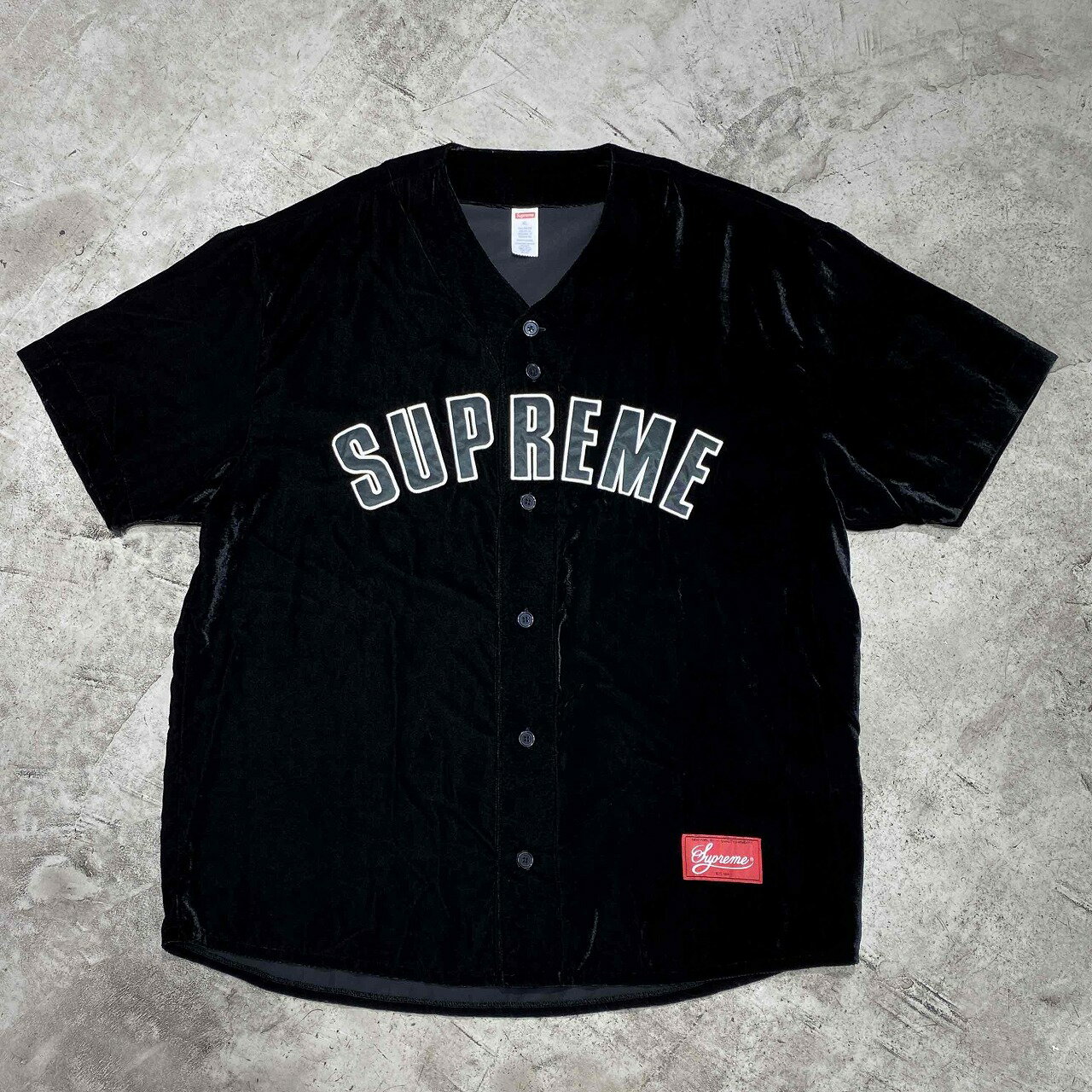 Supreme ベースボールジャージ ホワイト/レッド Amazon.co.jp: [シュプリーム] Rhinestone Stripe Baseball Jersey Red