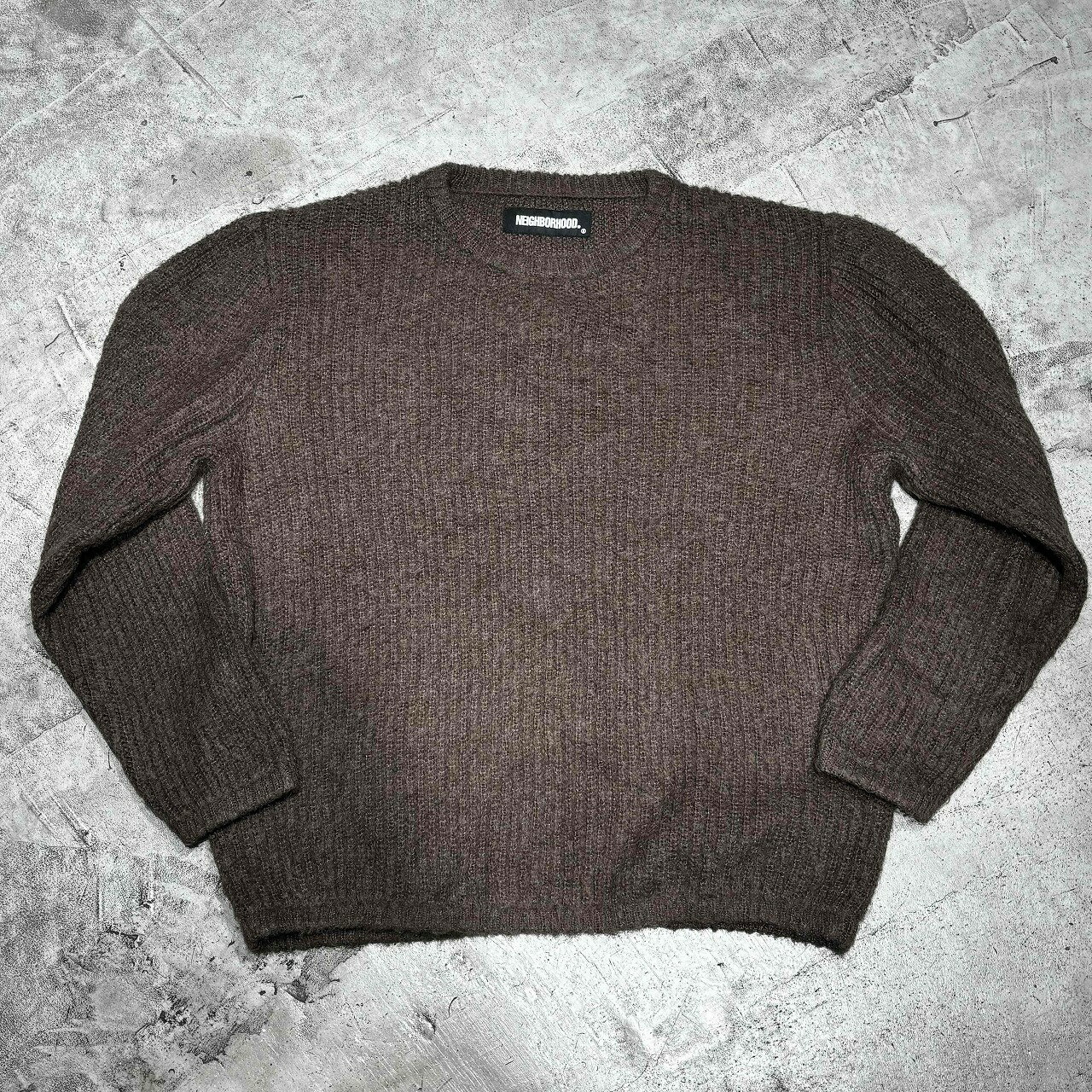 乐天商城 - NEIGHBORHOOD 21aw MOHAIR CREW KNIT SIZE-S 212FUNH-KNM03 ネイバーフッド モヘアニットクルー ニット セーター 心斎橋店【中古】