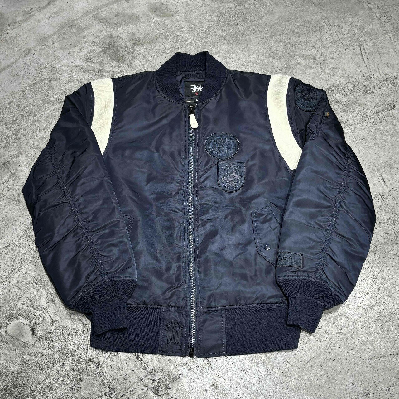 値下げ済みです　STUSSYブラック MA-1 フライトジャケット☆美品です☆ 楽天市場】ma－1 stussy（メンズファッション）の通販