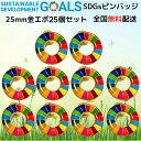25個セット【適格請求書発行可】国連 正規品 SDGs バッジ SDGs ピンバッジ sdgs バッジ 強力 ラペルピン sdgs バッチ 襟章 帽子 金色 ゴ...