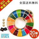 20個入【国連本部公式最新仕様】SDGS バッジ 25mm【予備留め具&ケース付き】正規品 SDGs ピンバッジ マグネット なし 金具 SDGsバッジ sdg...