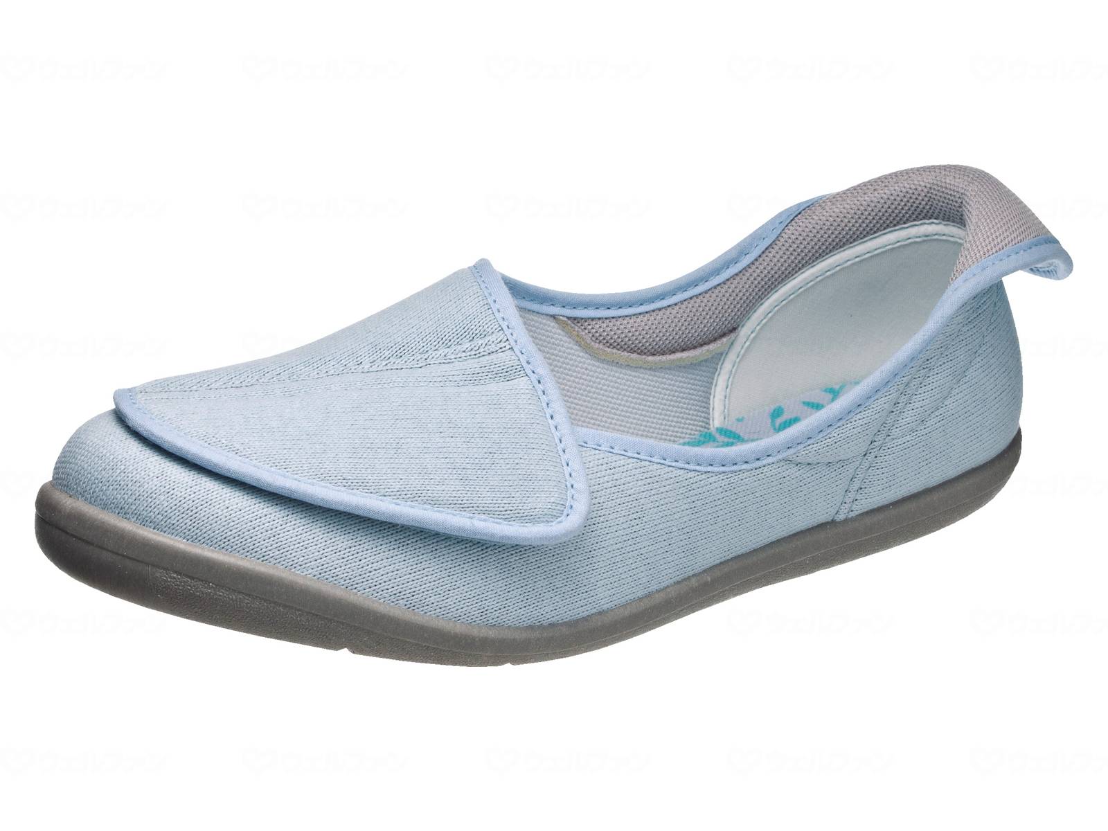 介護シューズ 快歩主義 アサヒシューズ 履きやすい靴 L168RS / パウダーブルー 両足販売