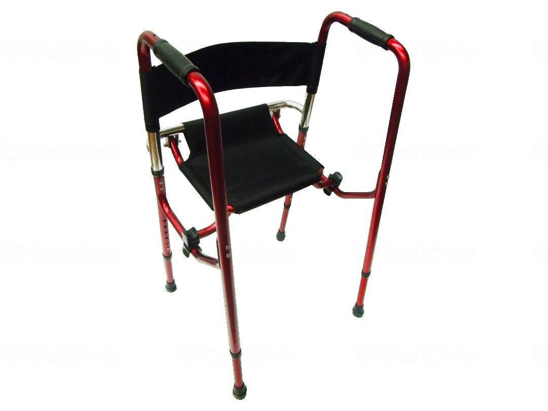 介護用品 歩行器 非課税商品 イーアス Rec01(レックゼロワン) / レッド