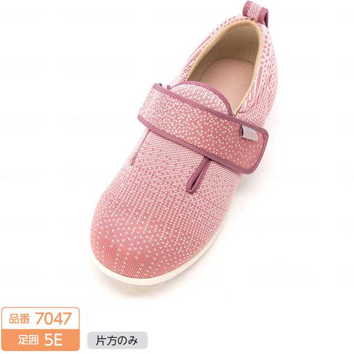 樂天商城 - 片足販売 右足用/左足用 徳武産業 あゆみシューズ ダブルマジック3ニット 7047 5E