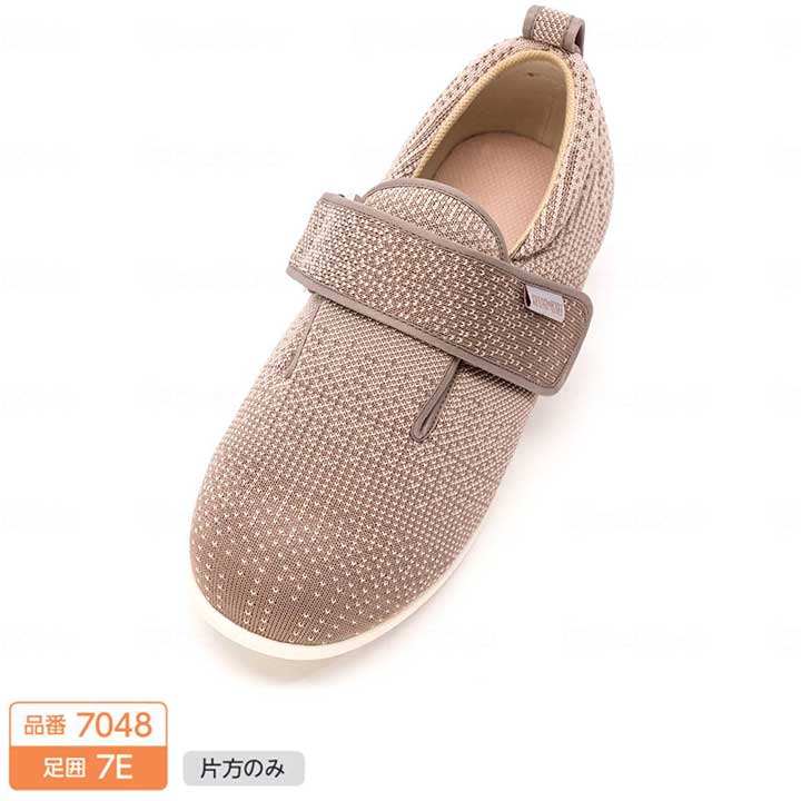 片足販売 右足用/左足用 徳武産業 あゆみシューズ ダブルマジック3ニット 7048 7E