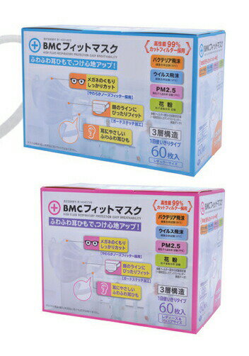 樂天商城 - BMCフィットマスク60枚入