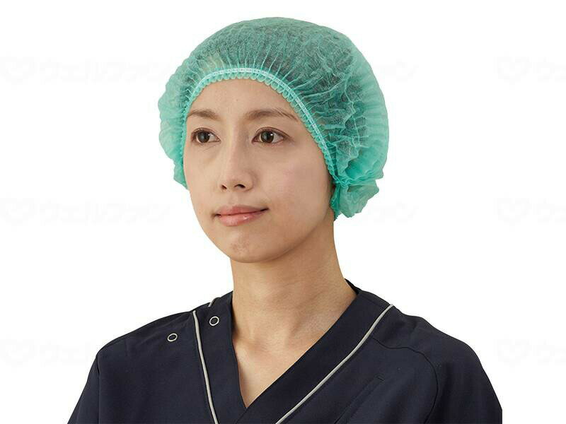 竹虎 サージキャップ ジャバラタイプ/076187 グリーン 100枚入×20個セット/ケース販売 まとめ買い 業務用